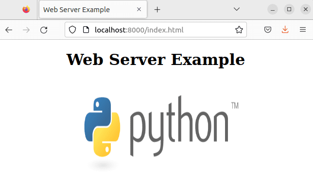 Create a Web Server with Python