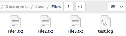 List and Filter Files with FileFilter