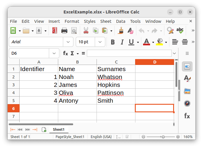 Read Excel file with Apache in Java